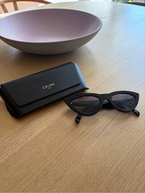 Celine Accessories - Celine Black Cat-Eye Sunglasses with Black Case